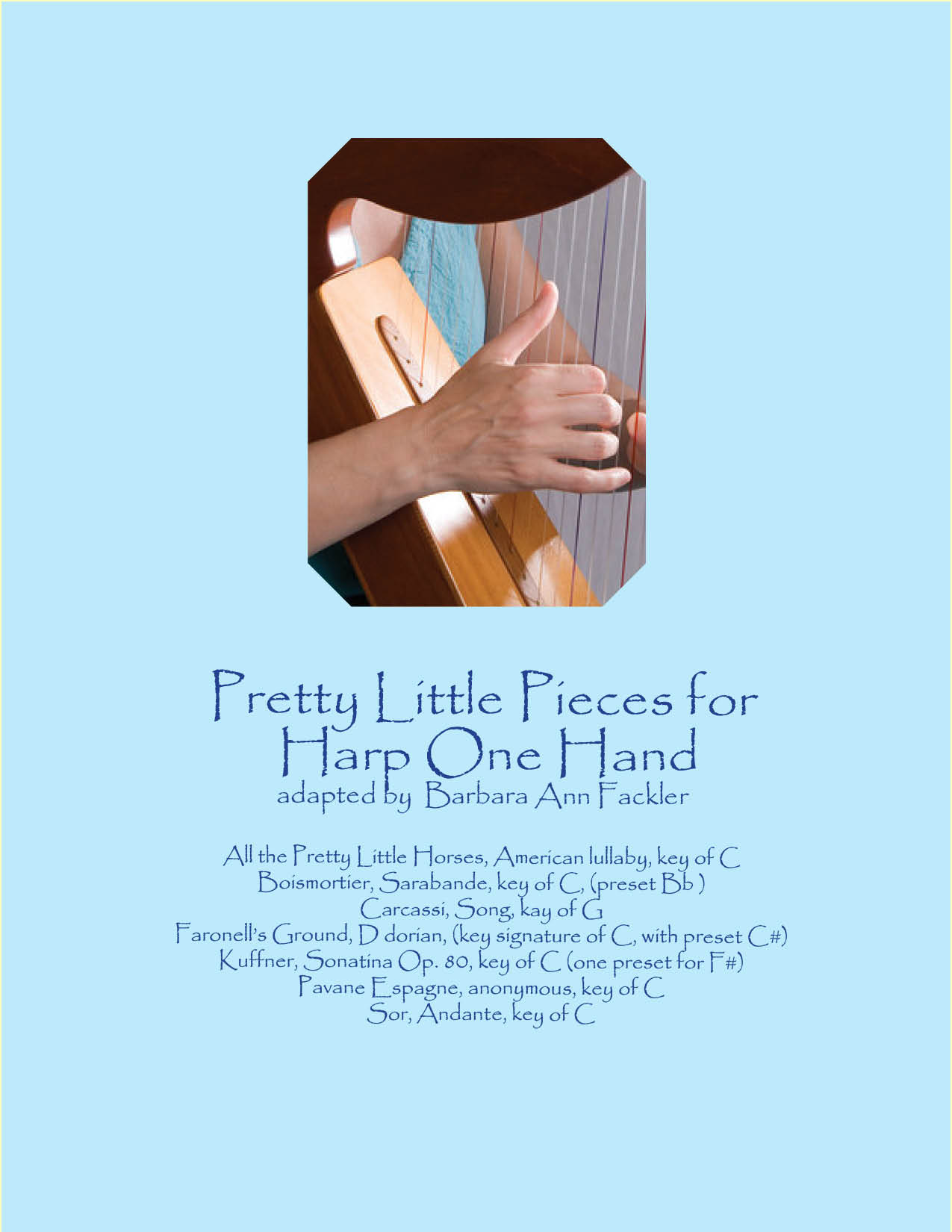 music for harp, one hand